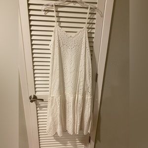 Zara Eyelet Midi Dress